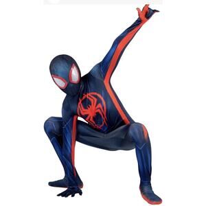 Marvel Miles Morales: Spider-Man Official Youth Deluxe Zentai Costume XL